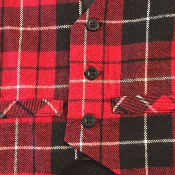 Title: Red, Black & White Children's Place Vest 0-3 Months - Picture 2 of 8